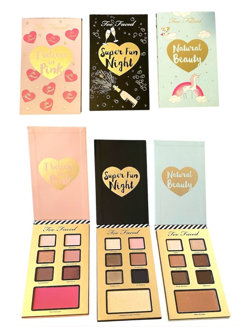 Too Faced Valentines Set of 3 Eyeshadow Palette